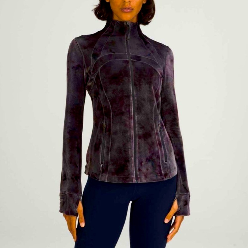 lululemon define jacket velour interstellar dark gray multi size 18